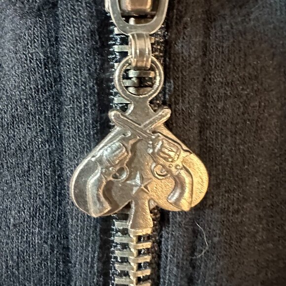 Rock & Roll Cowgirl Full Zip-Up Bling Hoodie – Black – Size XXL (2X) - Picture 3 of 8